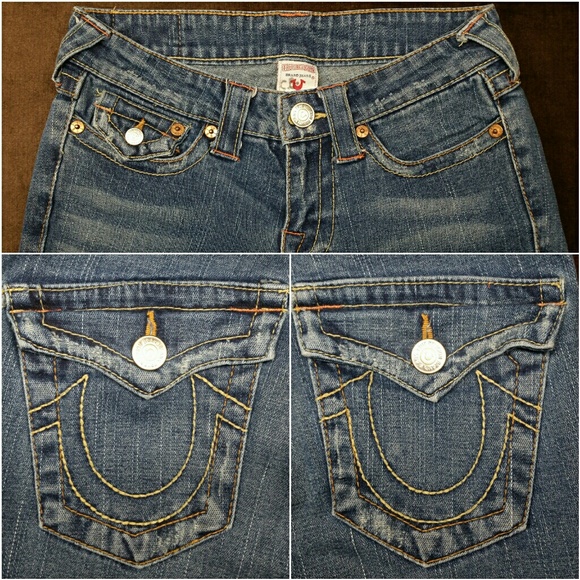 True Religion 💎"JOEY BIG T"💎 Like NEW!! 27 Flare - Picture 5 of 8